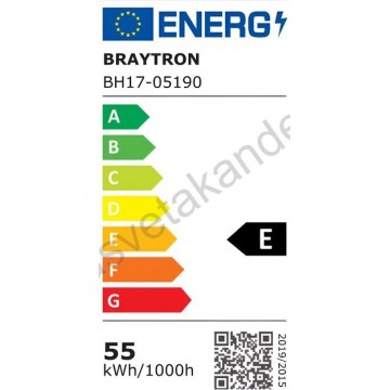 Led luster plafonjera 3CCT 55W bela sa daljinskim upravljačem CRYSTAL