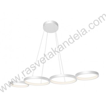 Led luster visilica 3CCT 60W bela sa daljinskim NELA