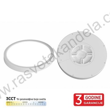 LED plafonjera 90796 18W 3CCT IP40 bela