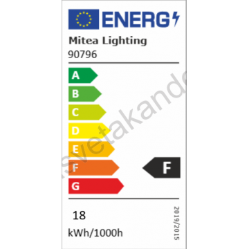 LED plafonjera M205760 18W 3CCT IP40 bela