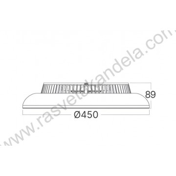 Plafonski ventilator sa LED svetlom 24W RGB+3CCT+daljinski