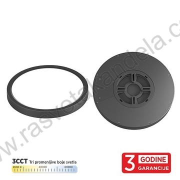 LED plafonjera M205761 18W 3CCT IP40 crna