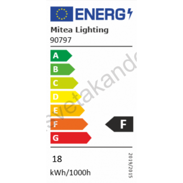 LED plafonjera M205761 18W 3CCT IP40 crna