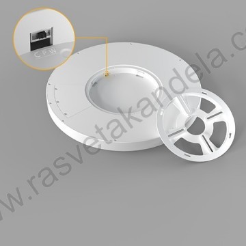 LED plafonjera M205762 24W 3CCT IP40 bela