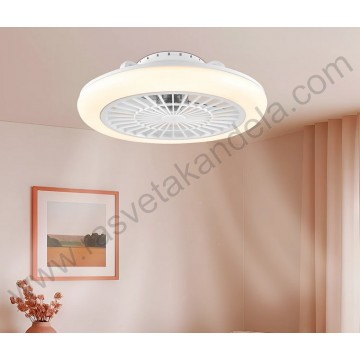 Plafonski ventilator sa LED svetlom 40W 3CCT+daljinski+APP