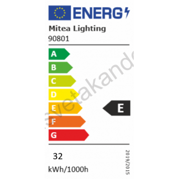 LED plafonjera M205765 32W 3CCT IP40 crna