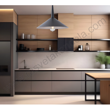 Visilica 1xE27 crna