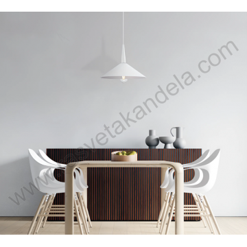 Visilica 1xE27 bela