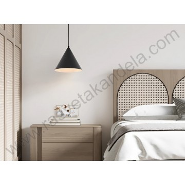 Visilica 1xE27 crna