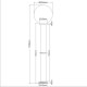 Baštenska stubna lampa visina 110cm 1xE27 M932 mat hrom