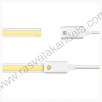 LED COB traka 220V 12W 360led 3000K IP65 kotur 50m