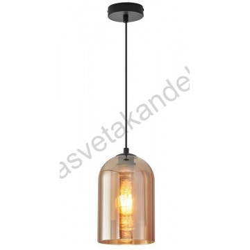 Visilica 1xE27 amber staklo
