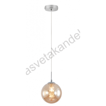 Visilica 1xG9 amber staklo S003