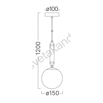 Visilica 1xG9 zlatni S006