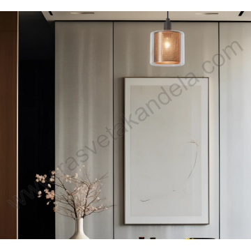 Visilica 1xE14 bakarna S008