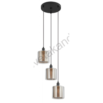 Visilica 3xE14 bakarna S008