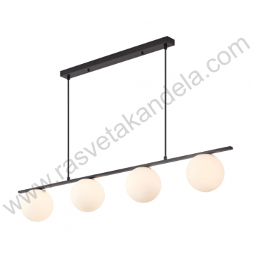 Visilica 4xG9 opal belo staklo S013