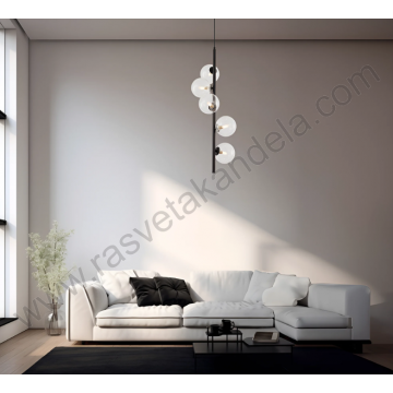 Visilica 5xG9 transparentno staklo S014