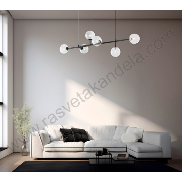 Visilica 6xG9 transparentno staklo S014