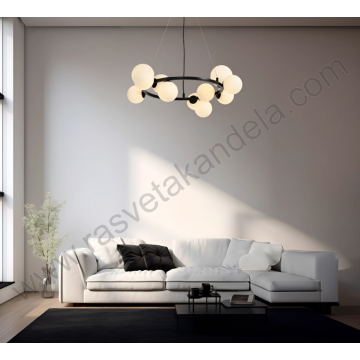 Visilica 11xG9 opal belo staklo S011