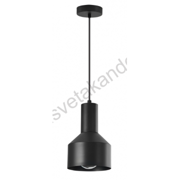 Visilica 1xE27 crna P001