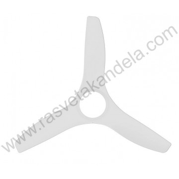 Luster ventilator sa LED svetlom 24W 3CCT beli sa daljinskim