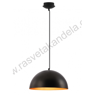 Visilica 1xE27 crna P006