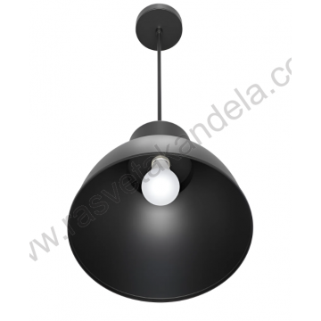 Visilica 1xE27 crna P008