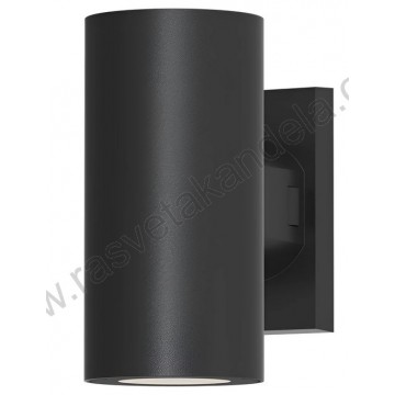 Baštenska zidna lampa 2xGU10 IP65 crna RITA