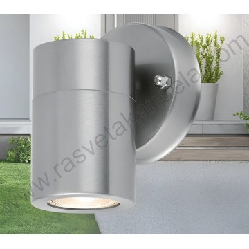 Baštenska zidna lampa 1xGU10 IP44 mat hrom RITA