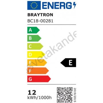Brodska LED lampa 12W 3CCT IP65 crna BULKHEAD