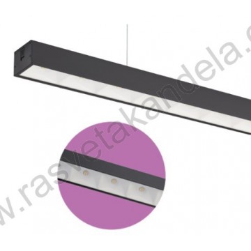 LED visilica dužine 120cm 40W 3CCT crna DESTINY