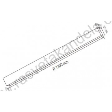 LED visilica dužine 120cm 40W 3CCT bela DESTINY