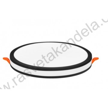 LED panel ugradni 3CCT 36W 3000/4000/6500K PAULA-36 crni