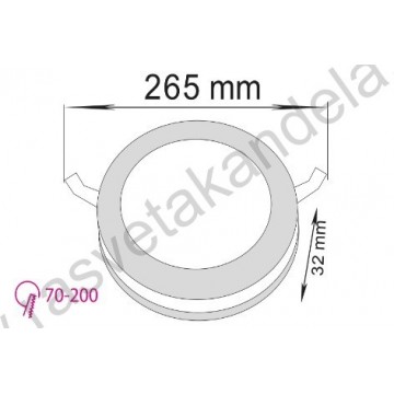 LED panel ugradni 3CCT 36W 3000/4000/6500K PAULA-36 crni