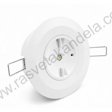 Ugradno/nadgradna punjiva led lampa 1,5W 6500K bela M626L