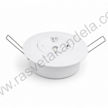 Ugradno/nadgradna punjiva led lampa 1,5W 6500K bela M626L