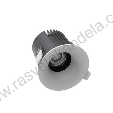 LED rozetna set 12W 3CCT crna/mat hrom/bela M206179