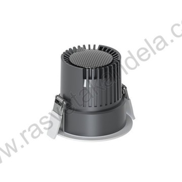 LED rozetna set 12W 3CCT crna/mat hrom/bela M206179