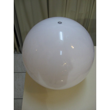 Baštenska zidna lampa kugla opal bela