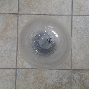 Baštenska zidna lampa kugla prizmatik transparentna