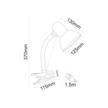 Stona radna lampa M1040 crna