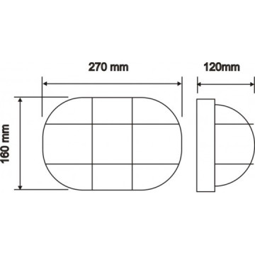 Brodska lampa M056 100W crna