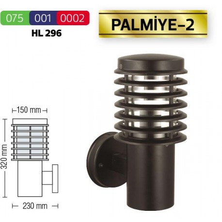 Baštenska zidna lampa HL296 PALMIYE-2