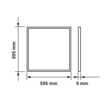 LED panel 595x595 36W 4500K Optonica
