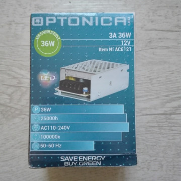 Napajanje za LED trake 3A 36W 12V Optonica AC6121
