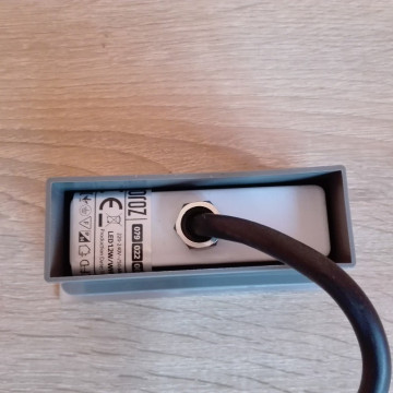 Ugradna LED lampa 1,5W HL955L AMBER mat hrom