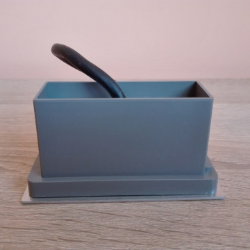 Ugradna LED lampa 1,5W HL955L AMBER mat hrom