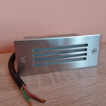 Ugradna LED lampa 1,5W HL955L AMBER mat hrom